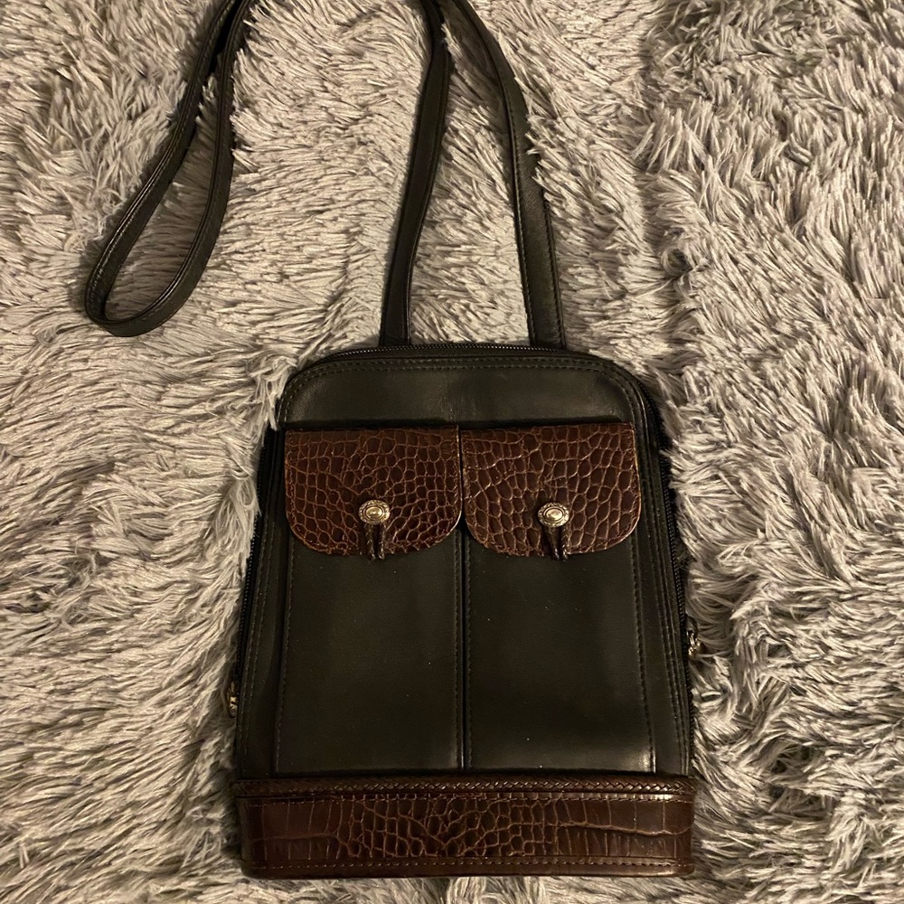 Leather crossbody